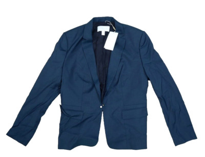 Hugo Boss Womens Notch Lapel Stretch Water Repellent Lightweight Sport Blazer 10