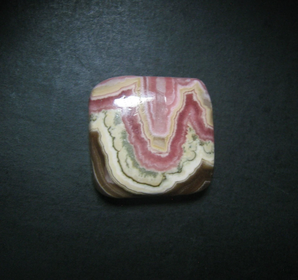 Piedra preciosa suelta natural de rodocrosita cabujón forma baguette 27,25 quilates G 8840 Foto 3 de 3