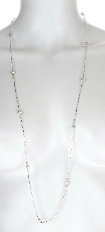 Lauren от Ralph Lauren серебро искусственного жемчуга ожерелье $74 - Изображение 3 из 3