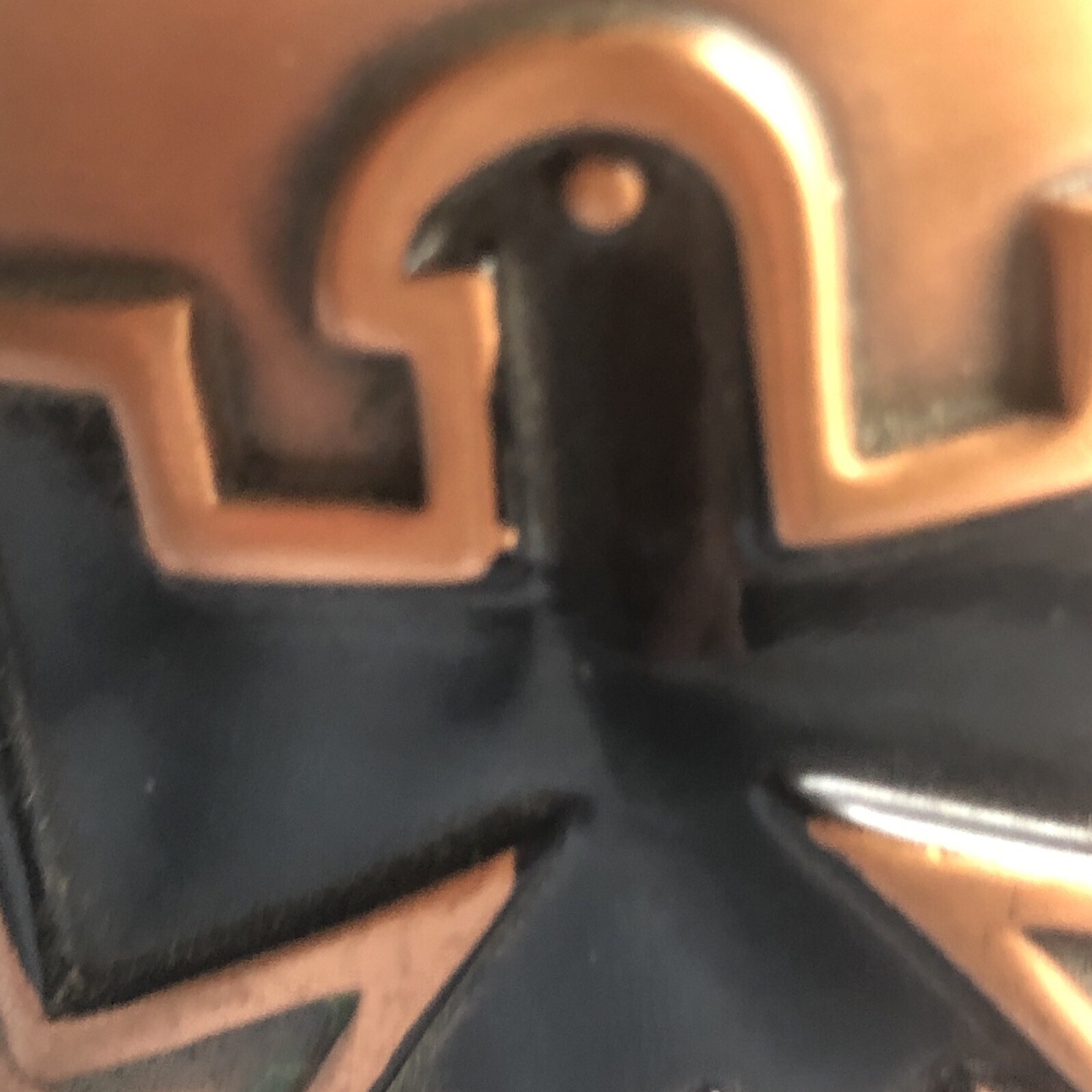 Vintage Solid Copper Southwest Native American Tr… - image 6