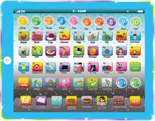 Kids Tablet Learning Pad Toddler Tablet with ABC Word Song Music Number Electron
