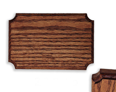 2:3 ratio blank wooden plaque (Bombay Mahogany Stain) Oak, Flush Mounted