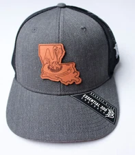 Branded Bills Louisiana Essential 300 Snapback Trucker Hat CD4 Charcoal One Size