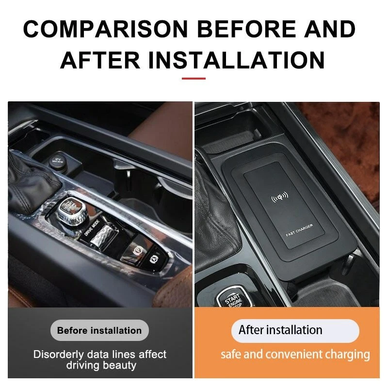 For volvo xc60 s90 v90 new 2020 s60 v60 Qi Car Wireless Charger