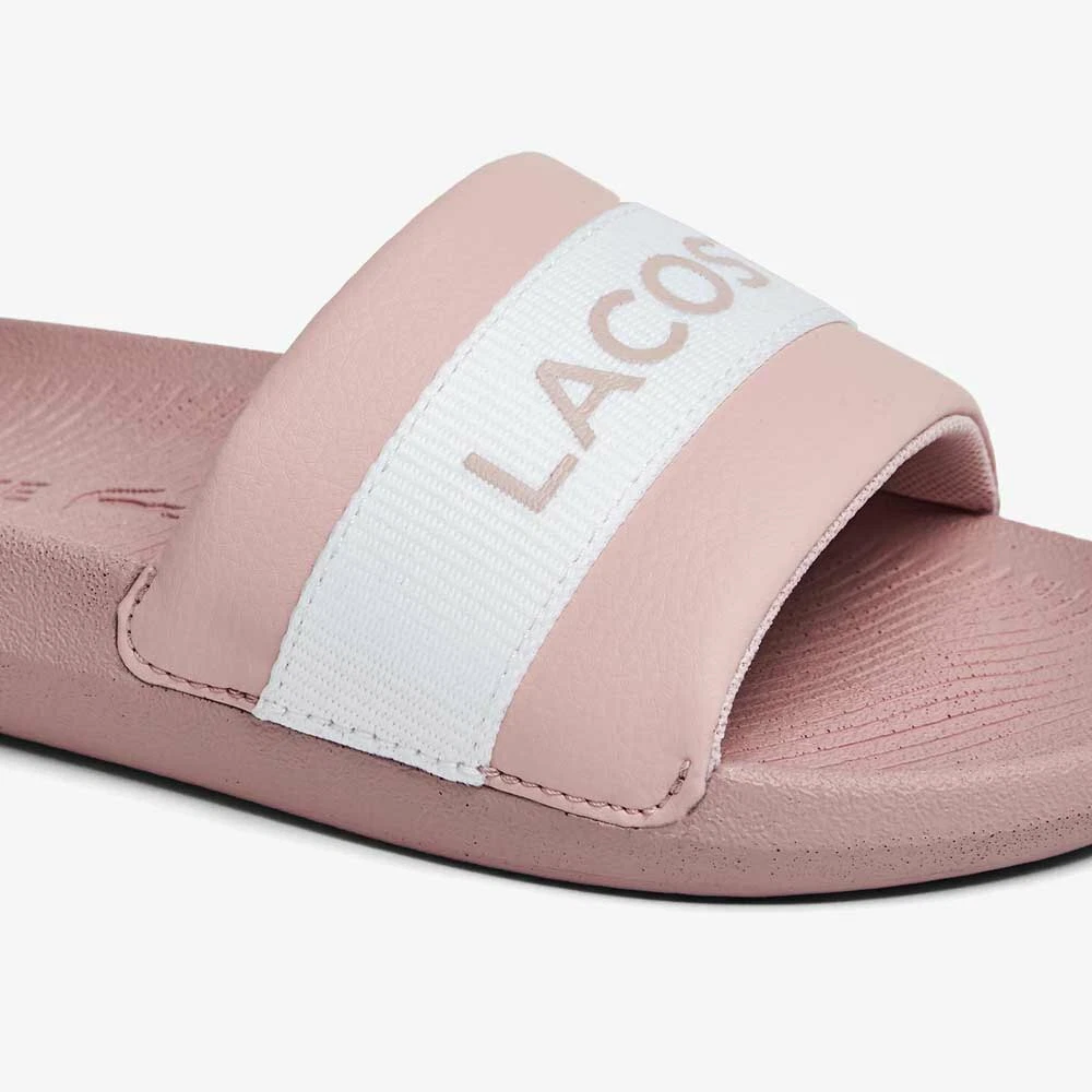 Lacoste Slides Womens Sandals Lacoste Croco Two Tone Pool Slides