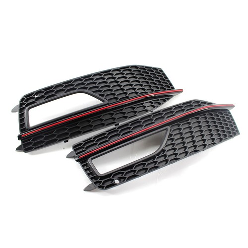 Front Bumper Fog Light Lamp Cover Grille Grill For Audi A4 B8.5 S-line 2012-2016 - Picture 2 of 8