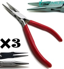 3  Chain Nose Pliers Length 12cm Working End 2.5cm Jewellery Making Instruments