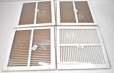 Lot of 4 Hart & Cooley 672 Series 12" x 12" White Air Return Grille Steel 043318