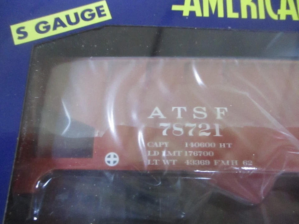 American Flyer 6-44061 Santa Fe 3 Bay Hopper #78721 全新带盒 — 第 2/4 张图片