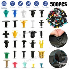 500 Pcs Car Retainer Fasteners Bumper Clips Auto Push Trim Clip Pin Rivet Kit