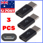 3 PACK Micro USB to Type-C Adapter Male Converter USB-C Data Cable OTG Adaptor 