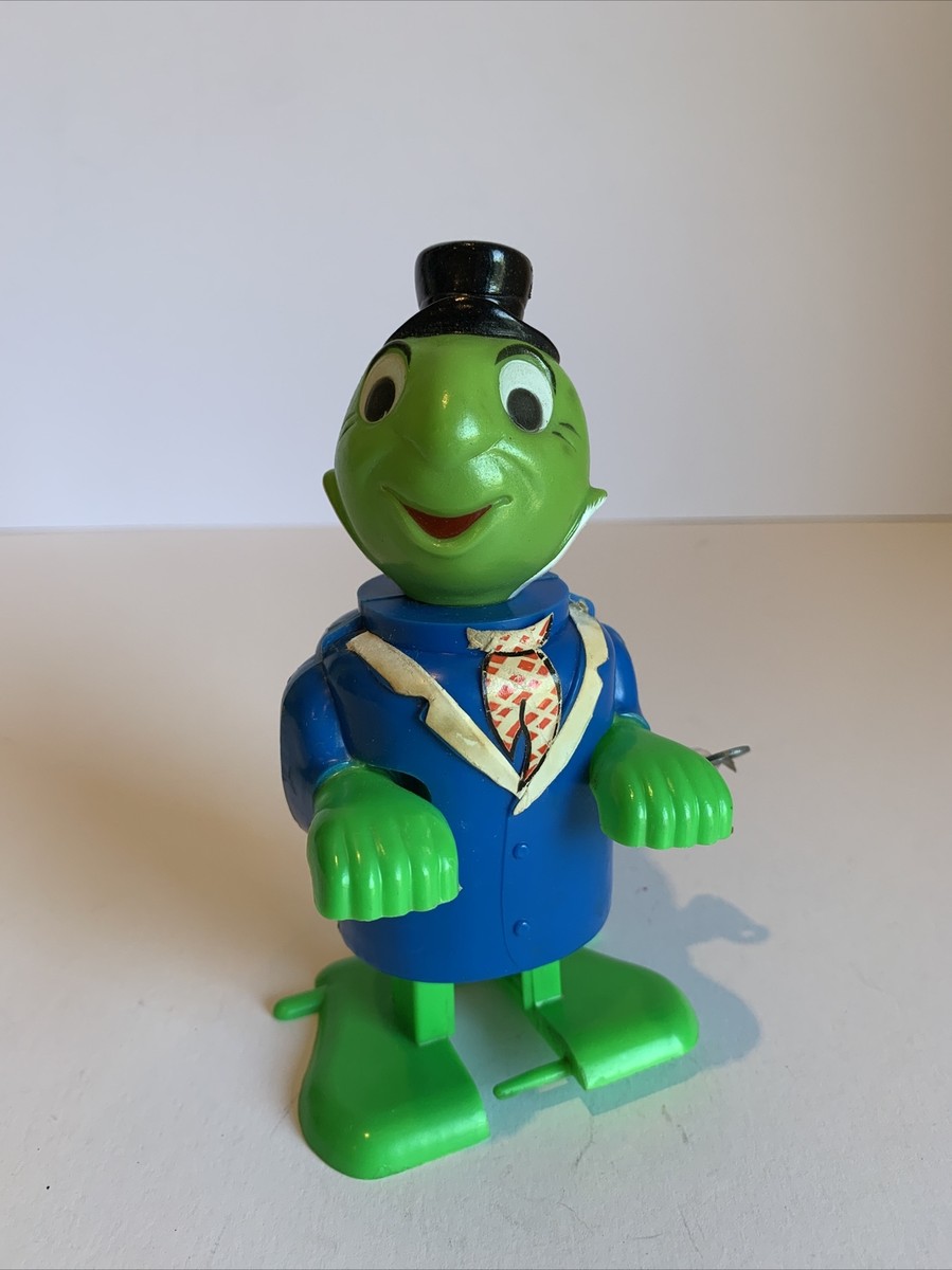 VINTAGE JIMINY CRICKET WALKING WIND UP TOY DURHAM INDUSTRIES