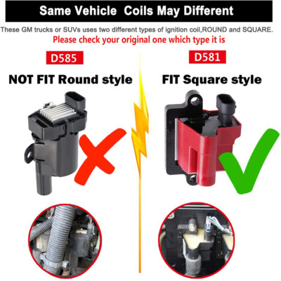 8 Pack Square Ignition Coil & Spark Plug Wire For Chevy GMC LS3 - Foto 10