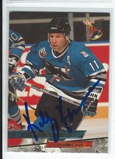 Kelly Kisio Signed 1993/94 Fleer Ultra Card #155 Vegas Golden Knights