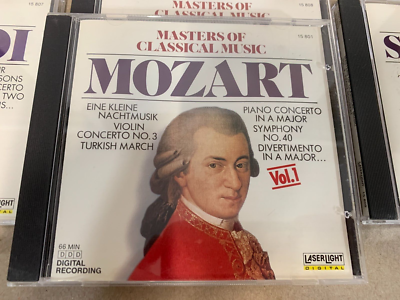 Masters of Classical Music 9 CD Collection Set 1-9 Laser Light