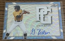 2021 LEAF PERFECT GAME METAL LIGHT BLUE WAVE GAVIN KILEN RC AUTO # 1/1