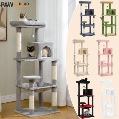 PAWZ Road Multi-Level Cat Tree Tower Cat Condo with Scratching Post Toy S/M/L/XL