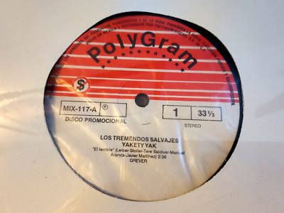 LOS TREMENDOS SALVAJES 12'' RECORD/YAKETY YAK EL TERRIBLE/CONJUNTO RIO GRANDE