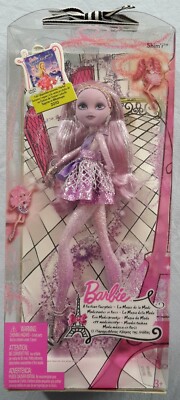 1x Barbie Puppe Flairy Shim`r A Fashion Fairytale Modezauber in Paris Doll OVP