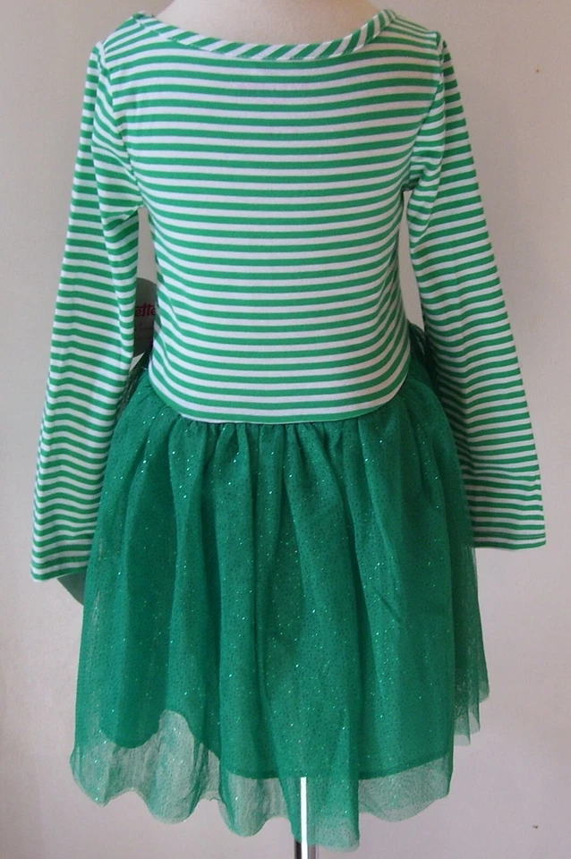 Girls Nannette Kids Green Sparkle Penguin Dress Christmas Sz 5 or 6 - Image 2 of 2