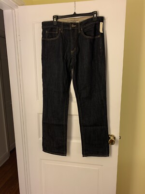 Sonoma Mens Size 32 X 30 Life & Style Straight Fit Blue Jeans (34 X 29 ) NWT
