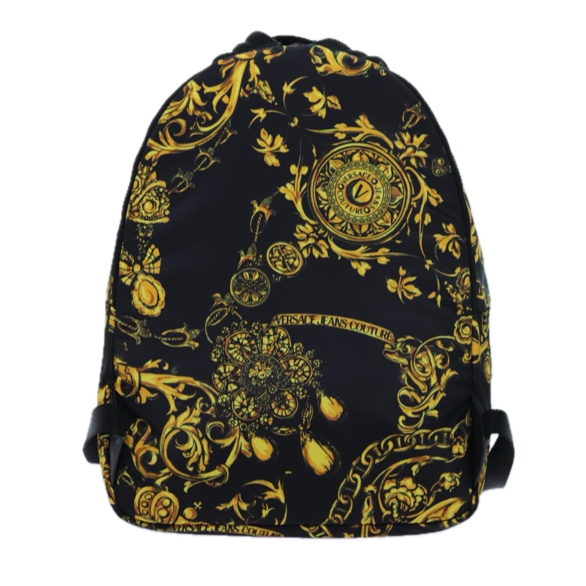 GIANNI VERSACE　 カラフルバック Gianni Versace Backpack Nylon Black Yellow Auth am6058 | eBay