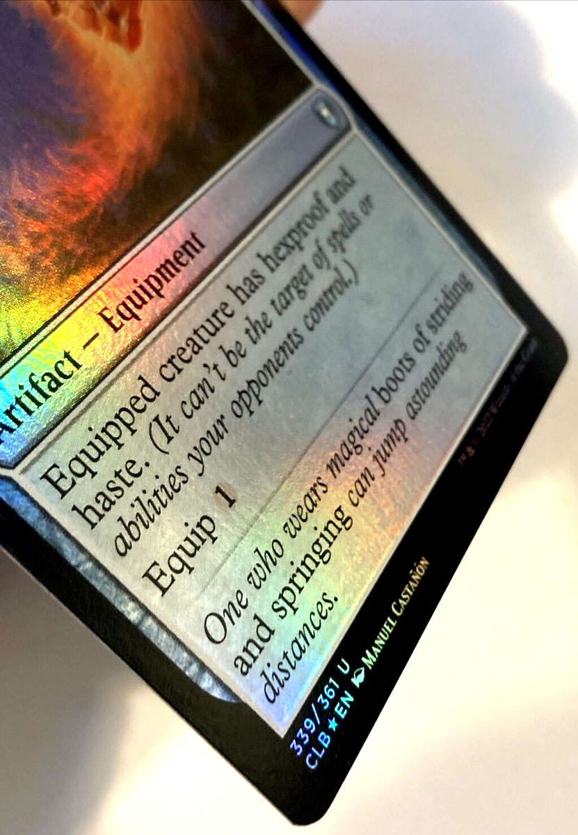 MTG Swiftfoot Boots *FOIL* Commander Legends Baldur's Gate 339/361