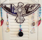 One-of-a-Kind Aztec Eagle Wind Chime/Sun Catcher, Southwest Decor, Weather-Proof