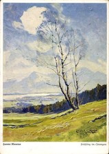 Künstler Ak Maurus, H., Frühling im Chiemgau - 4434475