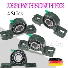 ​4 Stk UCP205/206/208 für 25/30/40mm Welle, Gehäuselager, Stehlager, Lagerbock