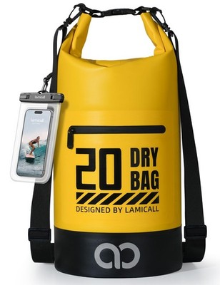 Lamicall Waterproof Dry Bag - Roll Top Backpack For Kayaking