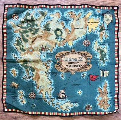 Ultima V : Warriors of Destiny Game Cloth Map