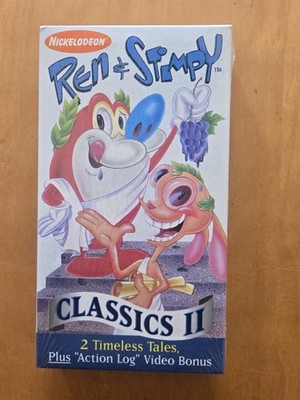 Ren  Stimpy - The Classics II VHS Tape 1994 2 Tales + Bonus Episode NEW SEALED