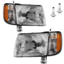 Pair Headlights For 1998 1999 2000 Nissan Frontier Headlamps Wcorner Lights Pair Headlights For 1998 1999 2000 Nissan Frontier Headlamps Wcorner Lights