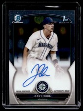 2023 Bowman Chrome Prospect Autographs Josh Hood RC Auto Seattle Mariners