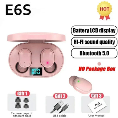 TWS E6S Fone Bluetooth Kopfhörer Kabellos Bluetooth Headset Noise Cancelling Hea