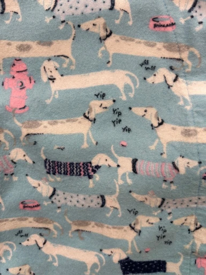 Juego de pijama Munki Munki M Dachshund Weiner perro franela rayón bambú algodón PJ Foto 4 de 4