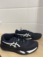 Men's GEL-Resolution X Tennis Shoes Midnight and White Size 8 USED
