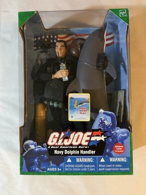G.I. Joe Navy Dolphin Handler Action Figure Set w/ Dolphin Boxed 2004