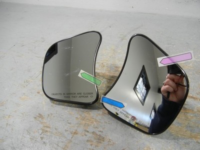 2024-2025 HD CVO Street Glide Helix Side Mirrors Set Metal Black Scratches, Used
