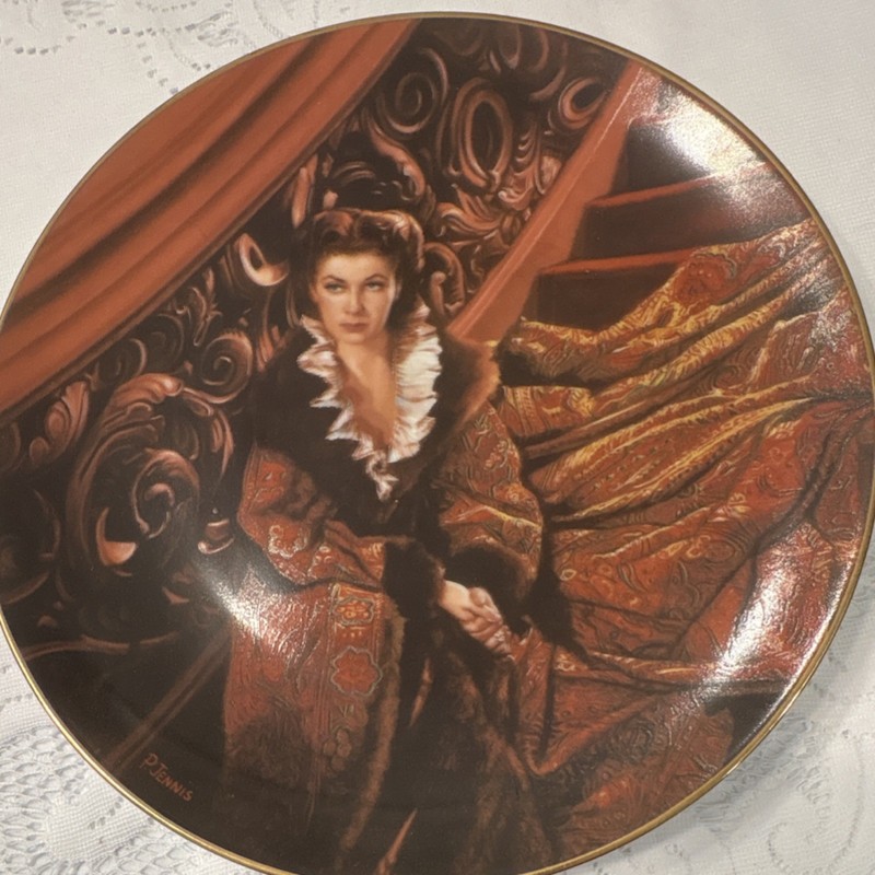 Turner Gone With the Wind Waiting for Rhett Collector Plate