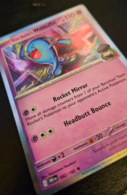 wobbuffet pokemon card - 67/162 Colorless Headbutt Bounce (70) Weakness Darkness 2 Resistance Fighting Rare Pokemon Card Wobbuffet 2005