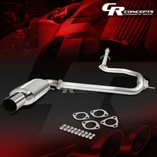 4" ROUND MUFFLER TIP CATBACK RACE EXHAUST SYSTEM FOR 88-91 HONDA CIVIC 4DR SEDAN