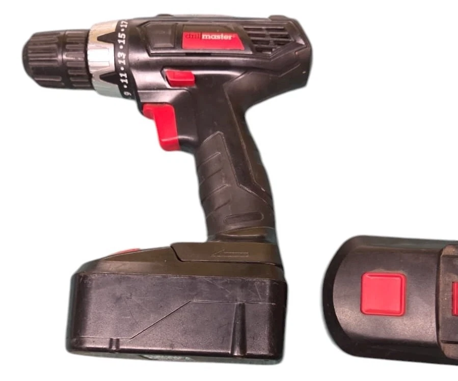 Taladro inalámbrico Drill Master 18V 3/8" Driver Harbor herramienta de carga negro sin cargador Foto 2 de 4