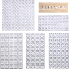 Cabinet Door Bumpers Clear Self Adhesive Noise Dampening Bumper Pads 272Pcs Sili