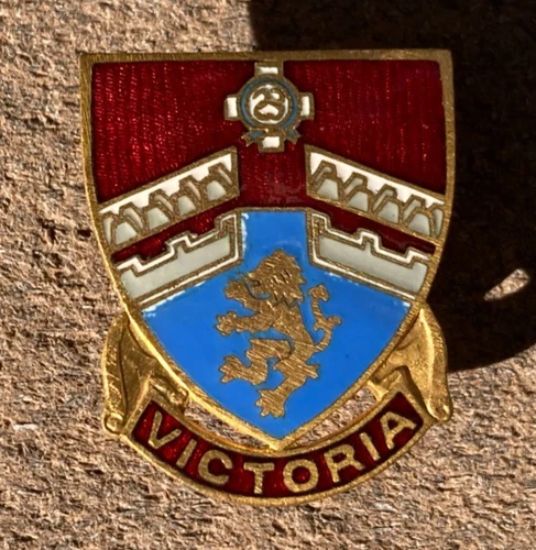 WW2 US Army Military 953rd Field Artillery Battalion Crest DI/DUI Pinback Meyer