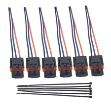 DSkoiph 6 Pack Pulse Power Bus Bar Harness Plug Connector Pigtail Compatible 