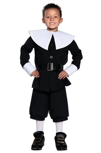 Basic Pilgrim Boy Child Halloween Costume