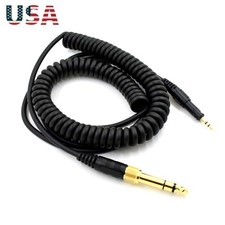 1.4m Audio Spring Coiled Cable For ATH-M40x  ATH-M50X Head-mounted Headphone b