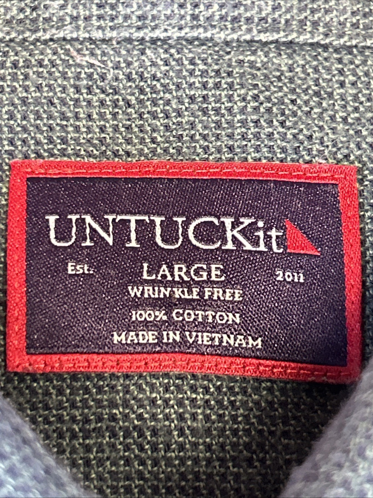 UNTUCKit Green Solid Long Sleeve Button Up Shirt … - image 2